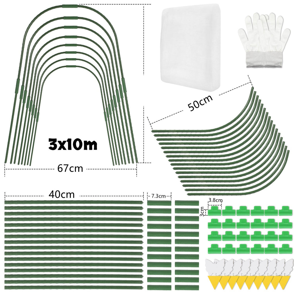 Cosmo Go Garteninsektennetz Pflanzenschutznetz 3x9m/3x10m
