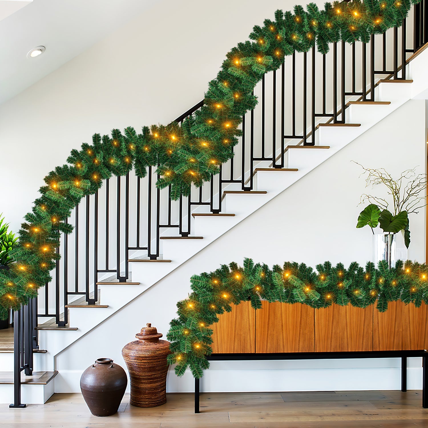 Cosmo Go Weihnachtsgirlande mit 100 LEDs 5m