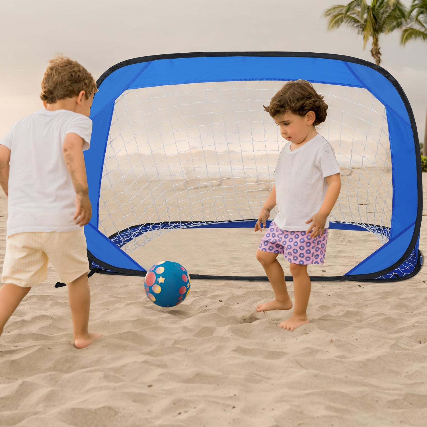 Cosmo Go Fußballtor Fussballtore-Set für Kinder 4 Spielmodi
