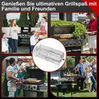 Cosmo Go Grillkorb Grillkorb Edelstahl für Drehspieß