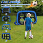Cosmo Go Fußballtor Fussballtore-Set für Kinder 4 Spielmodi