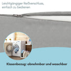 Cosmo Go Keilkissen Bett Kopfteil mit Abnehmbare Nackenrolle