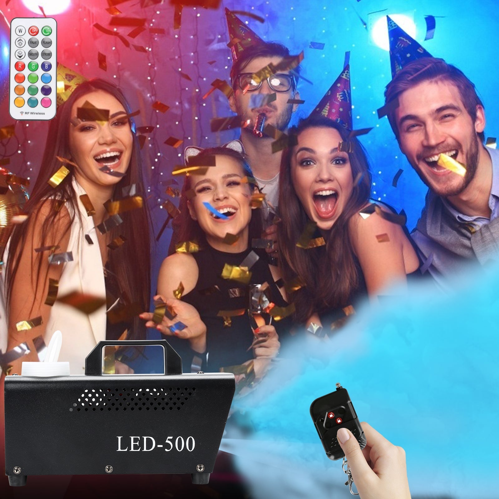 Cosmo Go Nebelmaschine Bühnenlicht LED Wireless 13 Farben