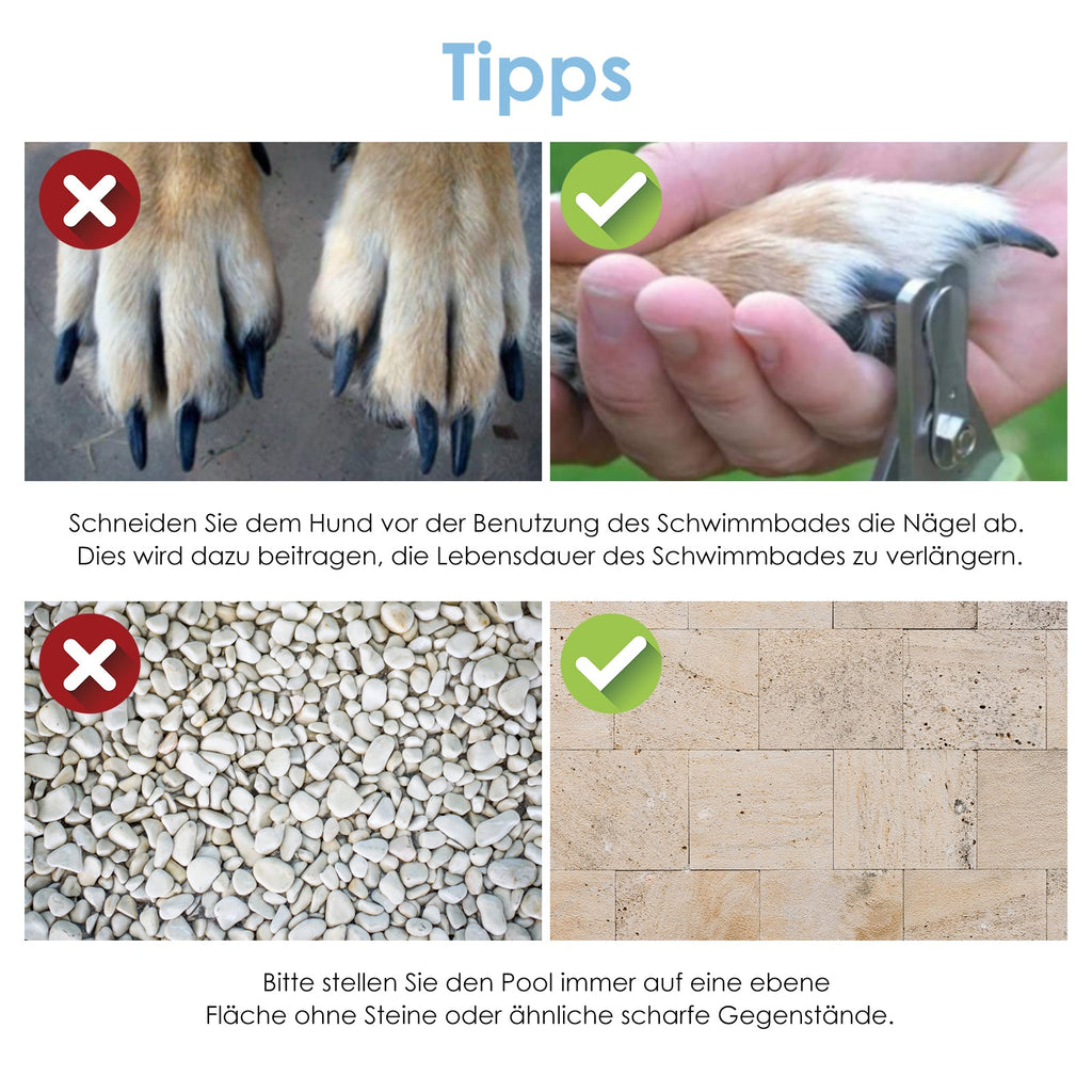 Cosmo Go Hundepool Faltbarer Swimmingpool