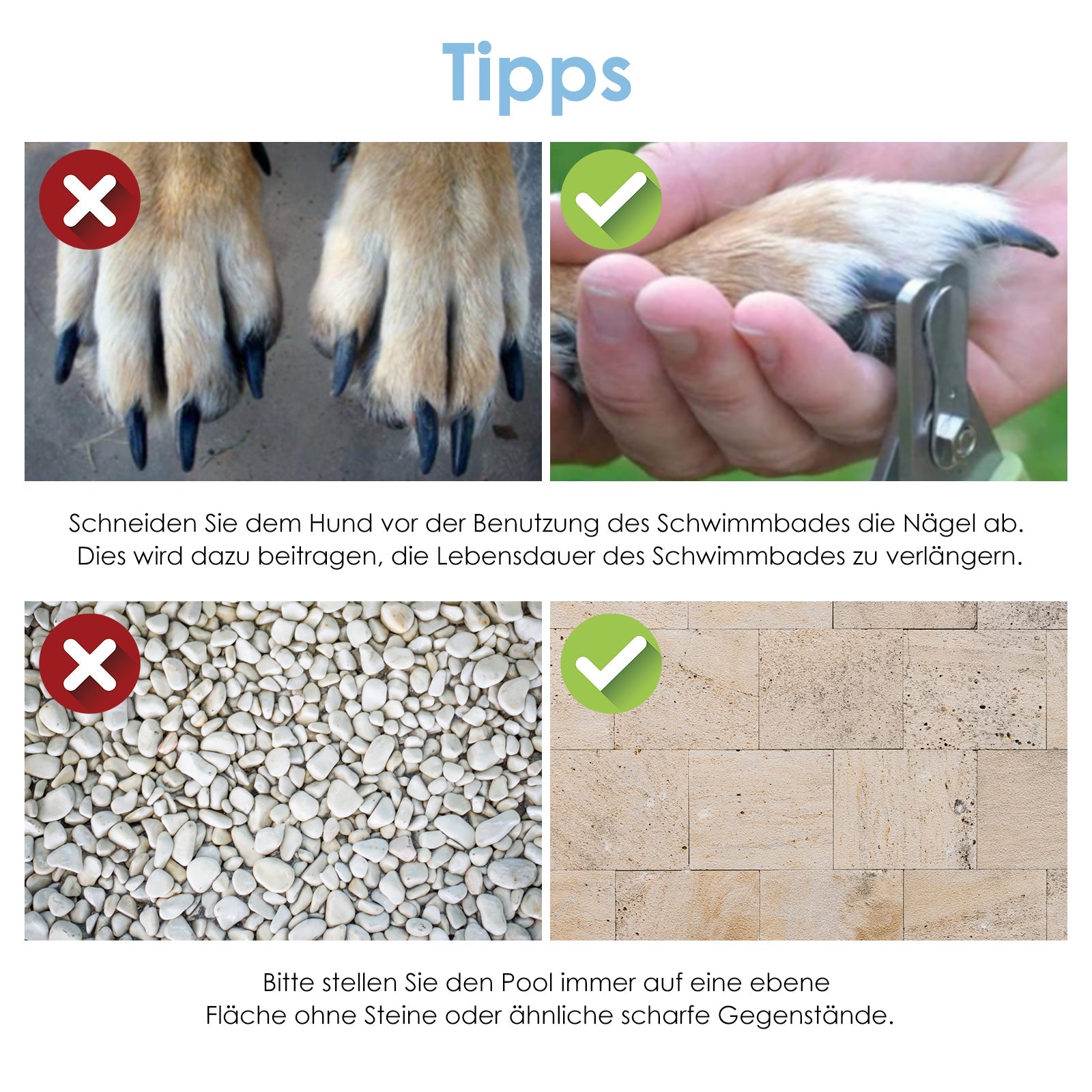 Cosmo Go Hundepool Faltbarer Swimmingpool