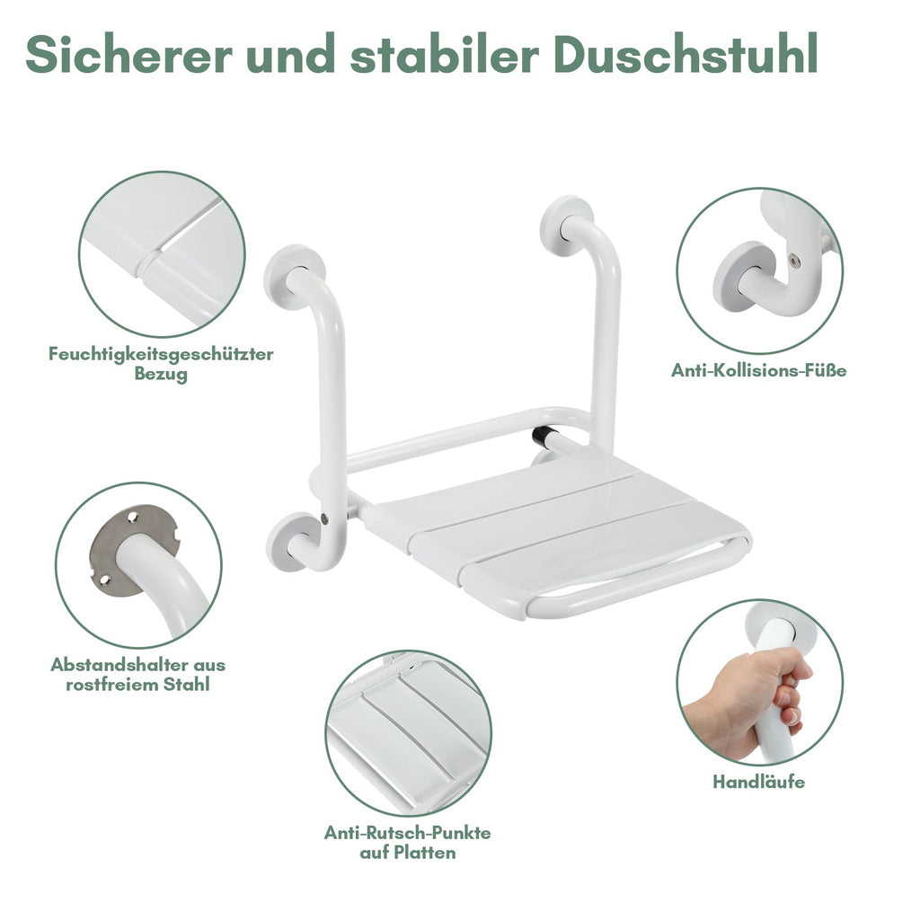 Cosmo Go Duschklappsitz Duschhocker Wandmontage