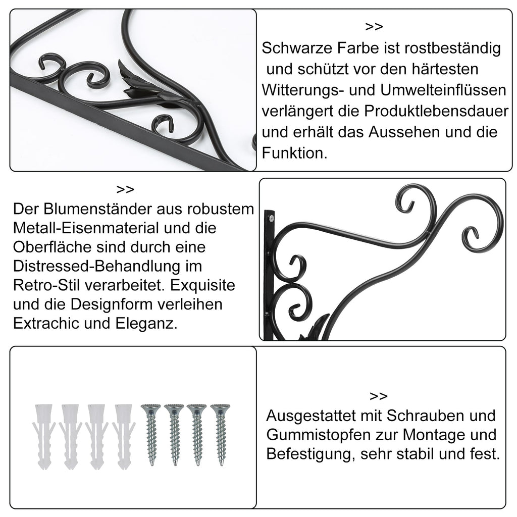 Cosmo Go 2x Blumenampel Wandhalterung