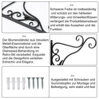 Cosmo Go 2x Blumenampel Wandhalterung