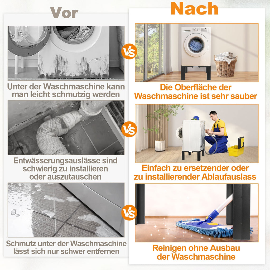 Cosmo Go Waschmaschinen Untergestell mit Skala 50-80cm Einstellbare