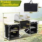 Cosmo Go Campingküche Alu 5 Fächer