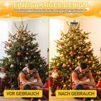 Cosmo Go LED Christbaumbeleuchtung mit Ring 280 LEDs Warmweiß IP44