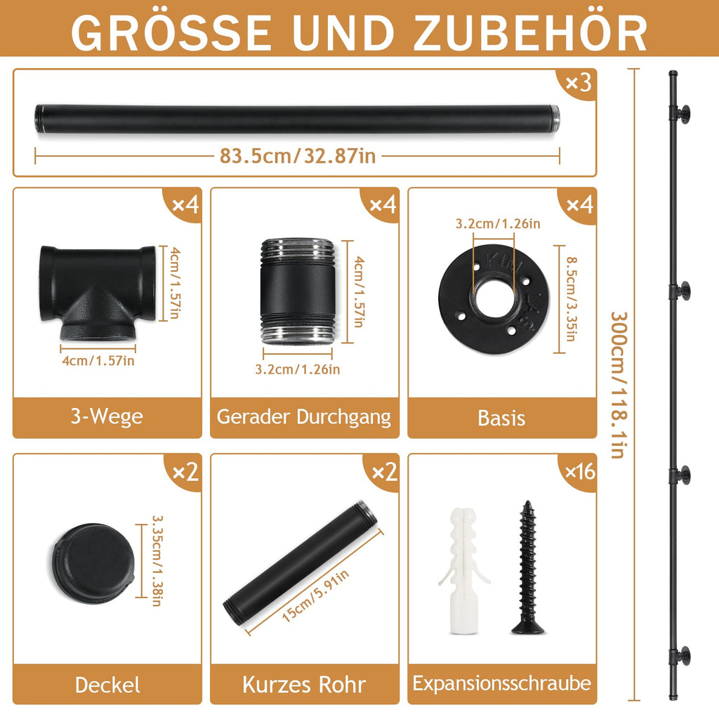 Cosmo Go Handlauf Treppe Edelstahl Handlauf Schwarz