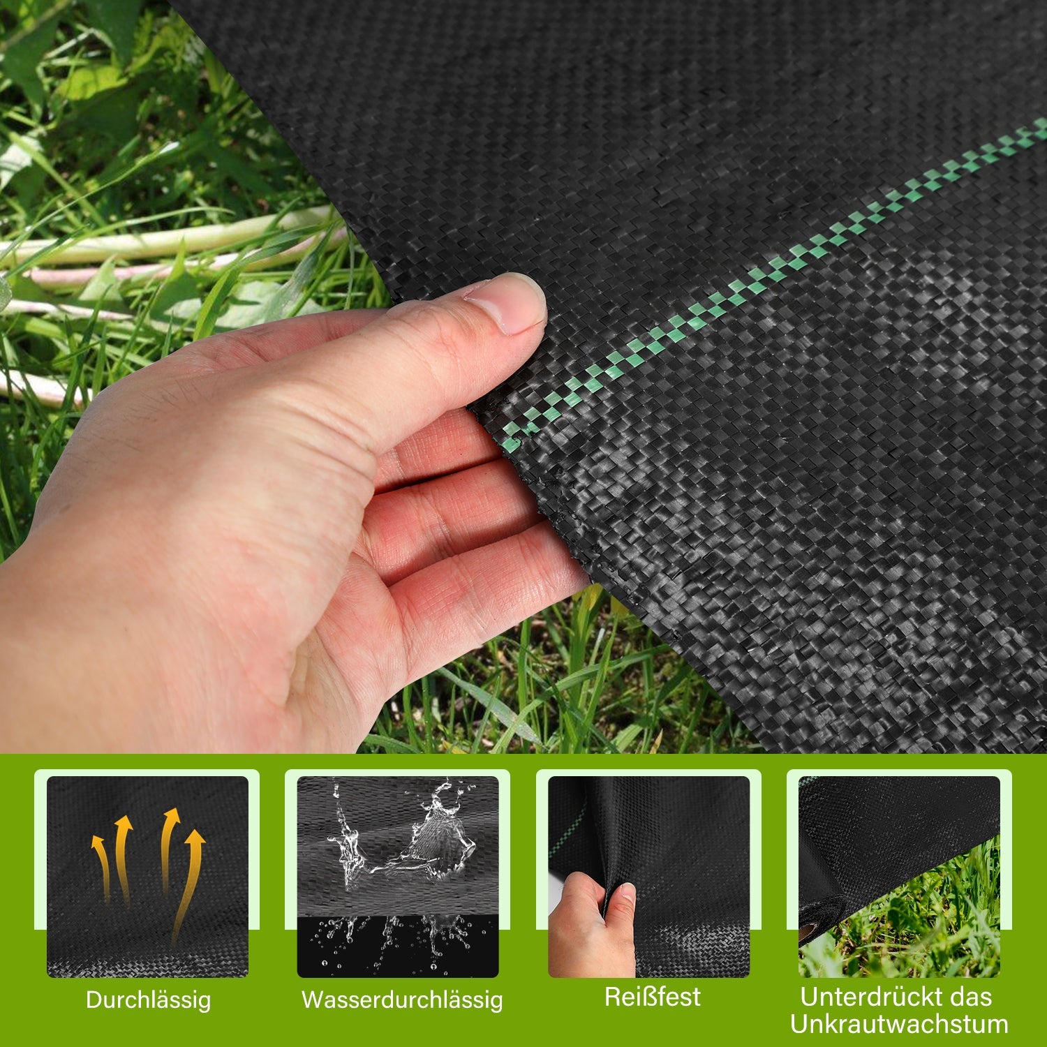 Cosmo Go Unkrautvlies Unkrautgewebe Bodengewebe Reißfestes