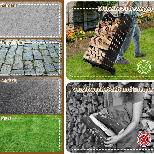 Cosmo Go Kaminholzwagen Brennholzwagen Doppelschichten Main Image