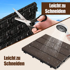 Cosmo Go WPC Terrassenfliesen Klickfliese 30x30cm 11stk