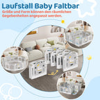 Cosmo Go Laufstall baby Faltbares mit Kriechmatte und Geschichtenbox