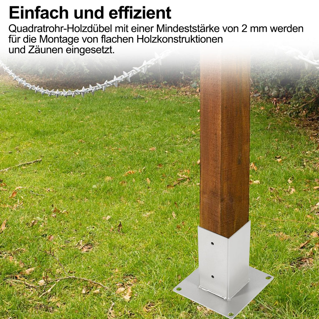 Cosmo Go Pfostenträger Aufschraubhülse Feuerverzinkt 4er Set 70-120mm