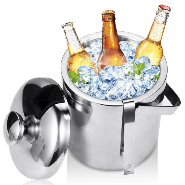 Cosmo Go Eiskühler Eiseimer Edelstahl mit Deckel Hover Image