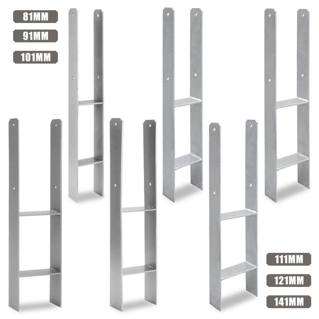 Cosmo Go 2/4 Stück H-anker H-Pfostenträger Pfosten