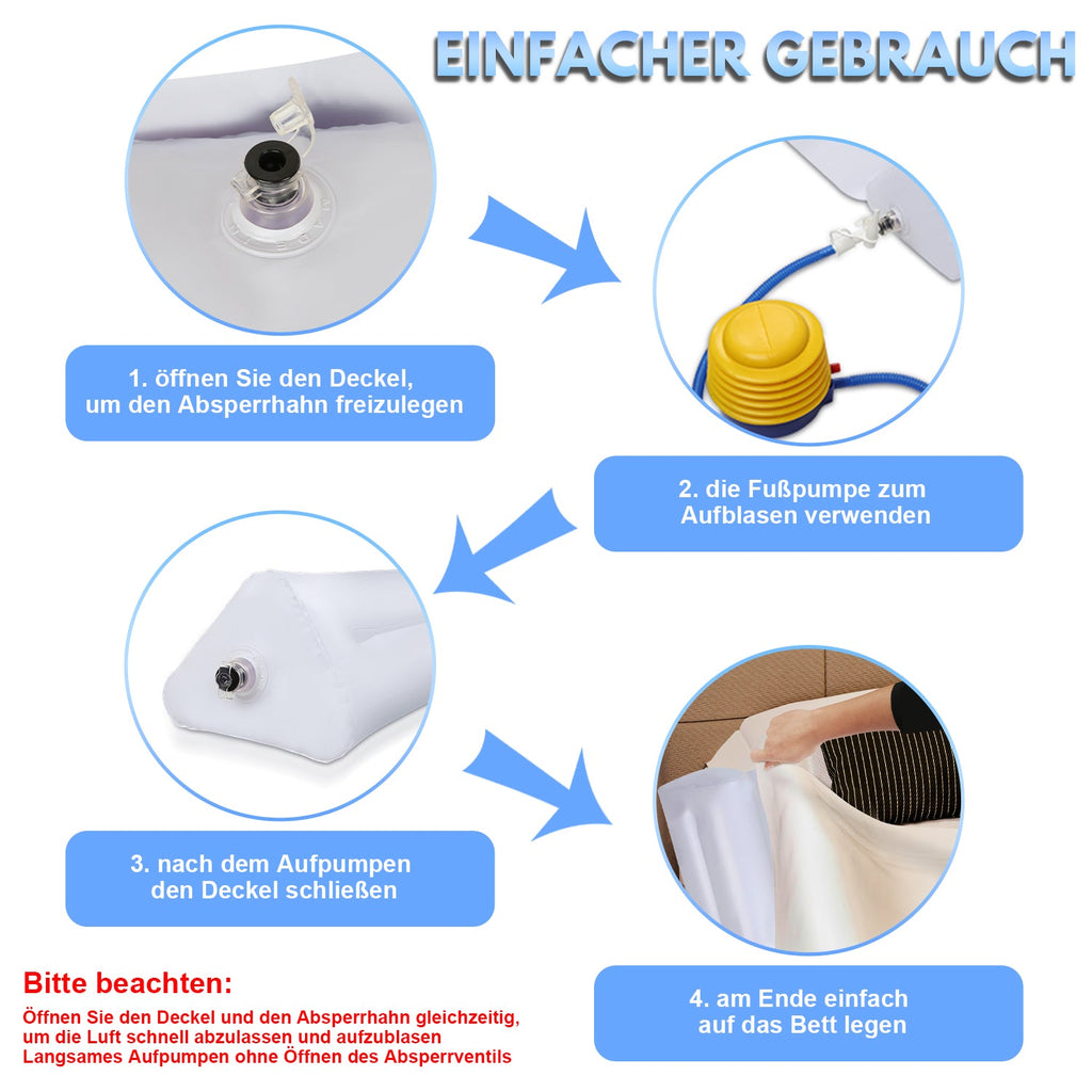 Cosmo Go 2x  Aufblasbaren Bettgitter 120cm