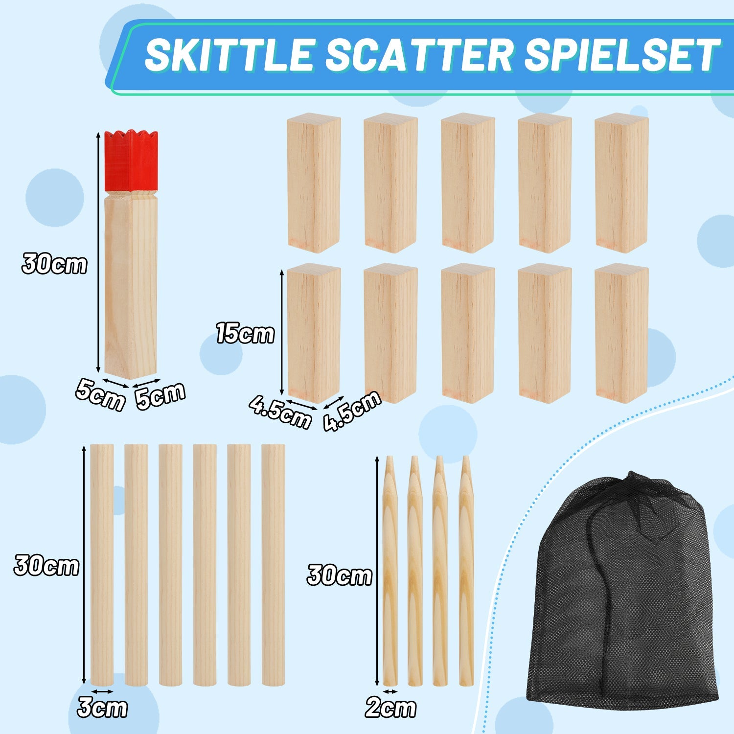 Cosmo Go Kubb Wikinger Wurfspiel Wikingerschach