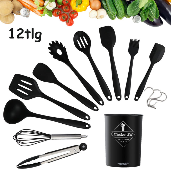 Cosmo Go Silikon Küchenutensilien Set Küchenhelfer 12 Stück Hover Image