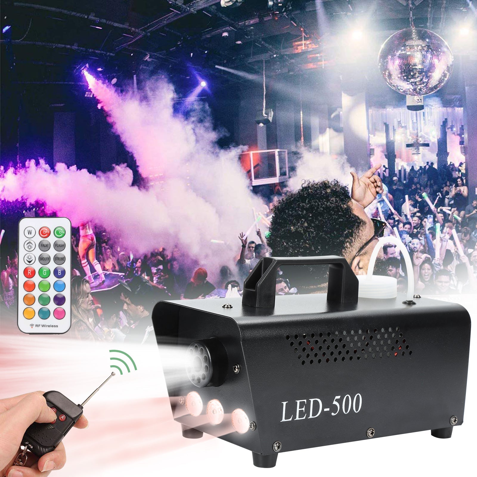 Cosmo Go Nebelmaschine Bühnenlicht LED Wireless 13 Farben