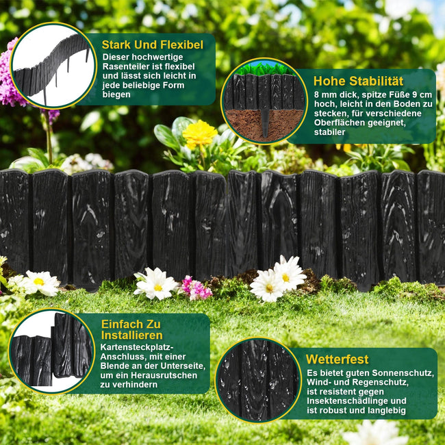 Cosmo Go Rasenkante Beetabgrenzung Holzoptik Main Image