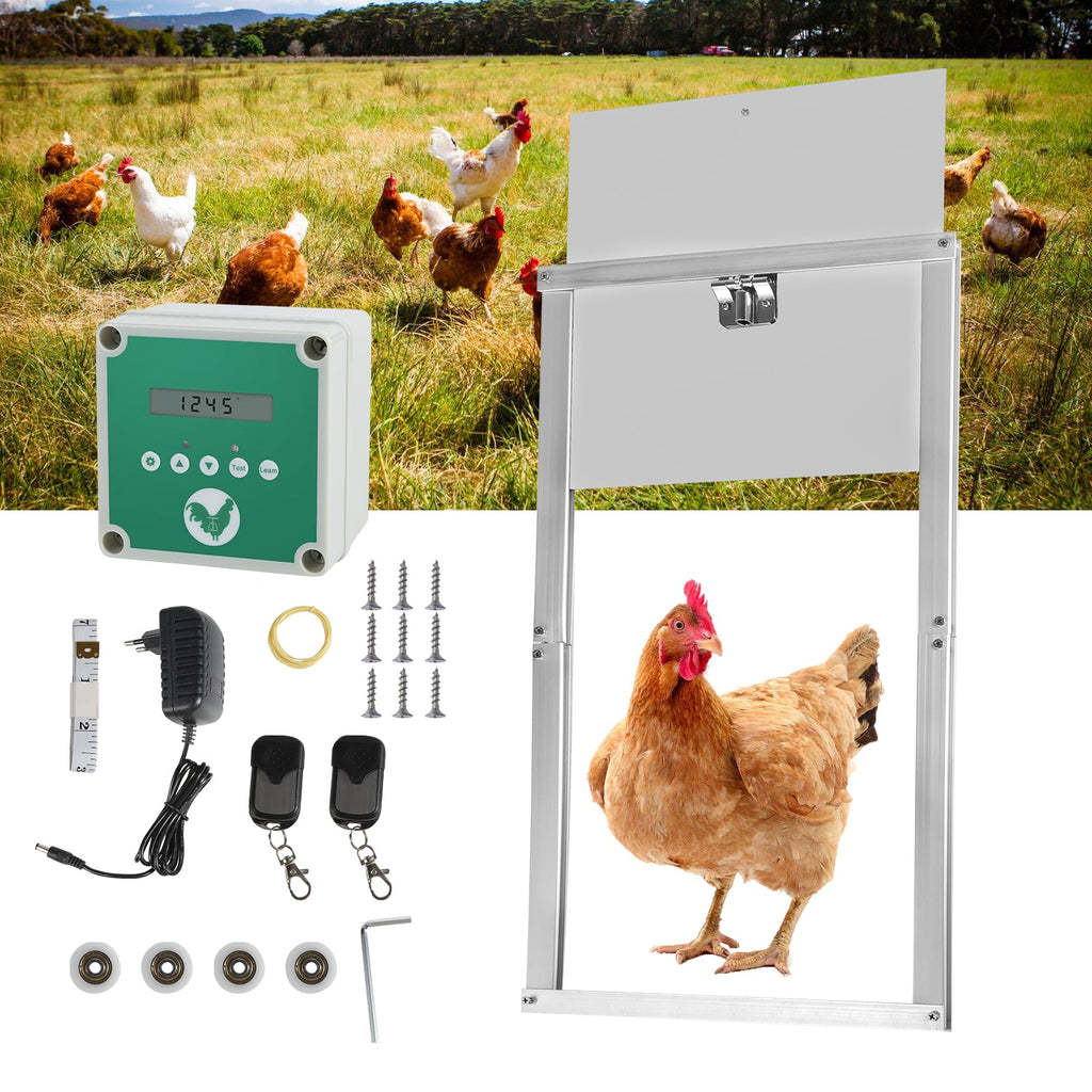 Cosmo Go Automatische Hühnertür Flüssigkristallanzeige mit Lichtsensor und Zeitsteuerung
