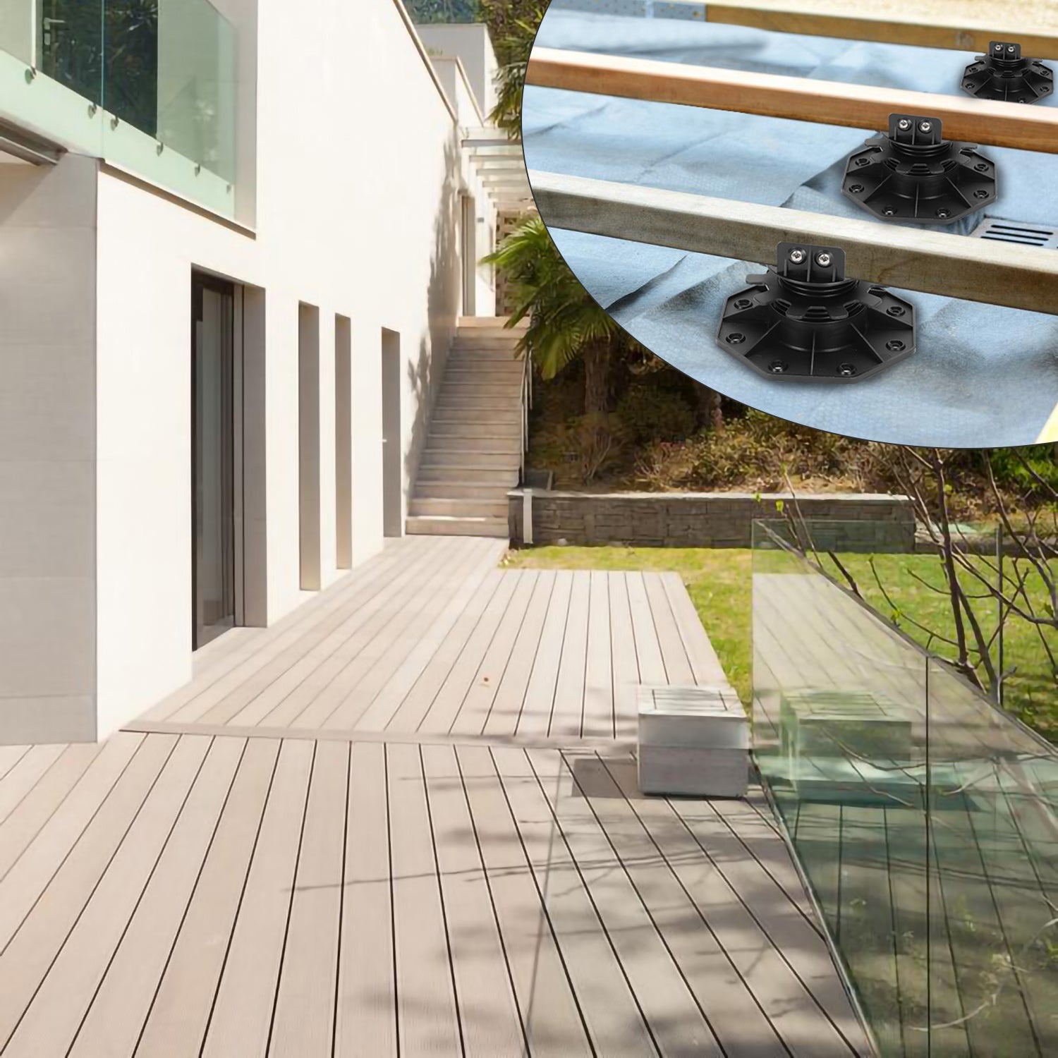 Cosmo Go Stelzlager Höhenverstellbar Terrassenlager 10 Stück