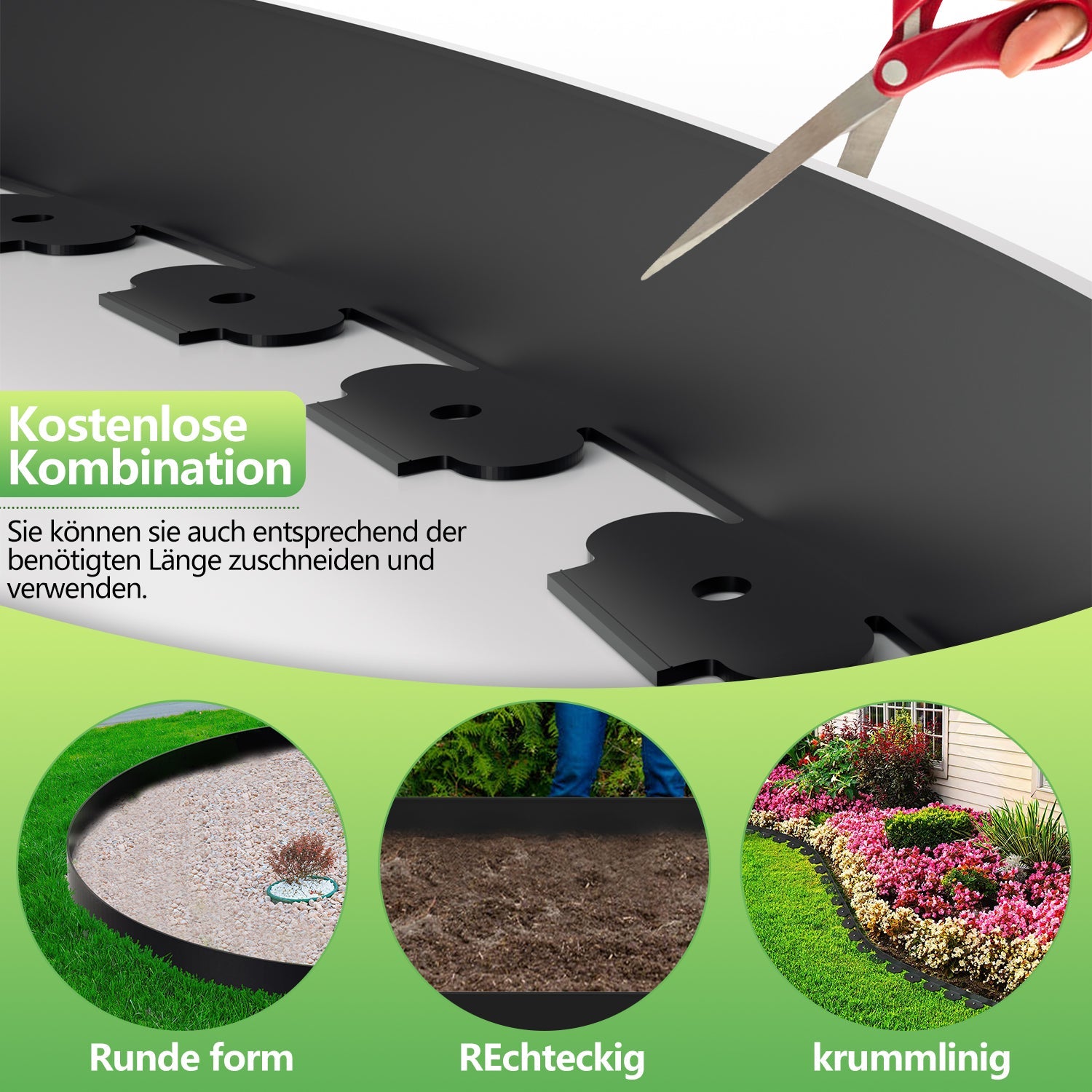 Cosmo Go Rasenkante Kunststoff Flexible