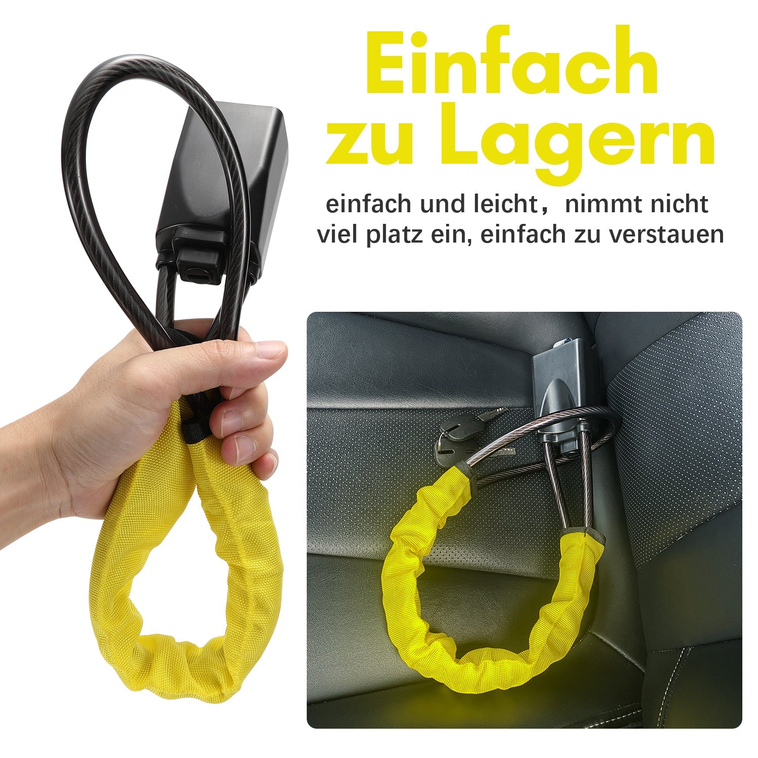Cosmo Go Lenkradkralle Lenkradschloss für Auto