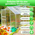 Cosmo Go Polycarbonat Hohlkammerstegplatten 8mm 5 Stück für Gewächshaus