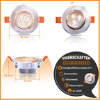 Cosmo Go LED Einbaustrahler 3W/5W/7W Kaltweiß/Warmweiß