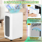 Cosmo Go Luftentfeuchter 26L mit Timerfunktion, Wäschetrockungsfunktion, Abtaufunktion