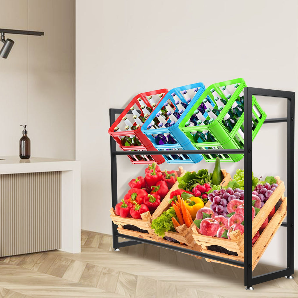 Cosmo Go Getränkekistenregal für 6 Kästen 105*85*32CM