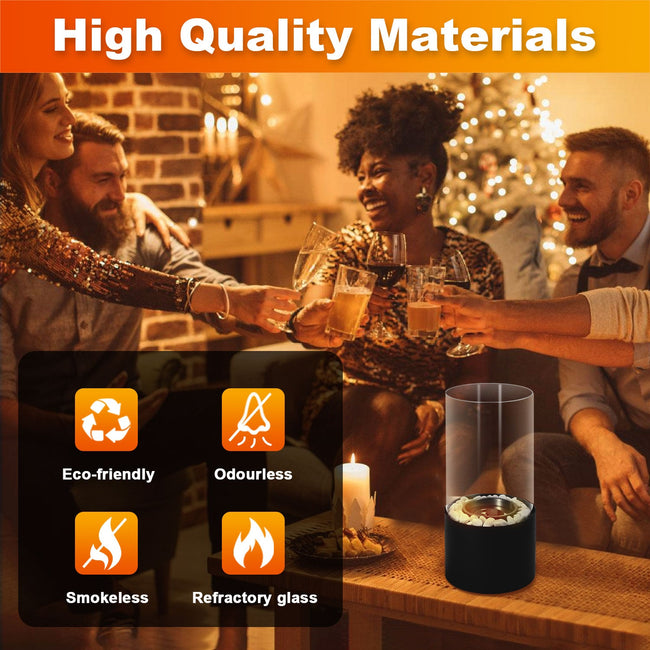 Table Fireplace Bioethanol Tabletop Fireplace Portable Round Main Image