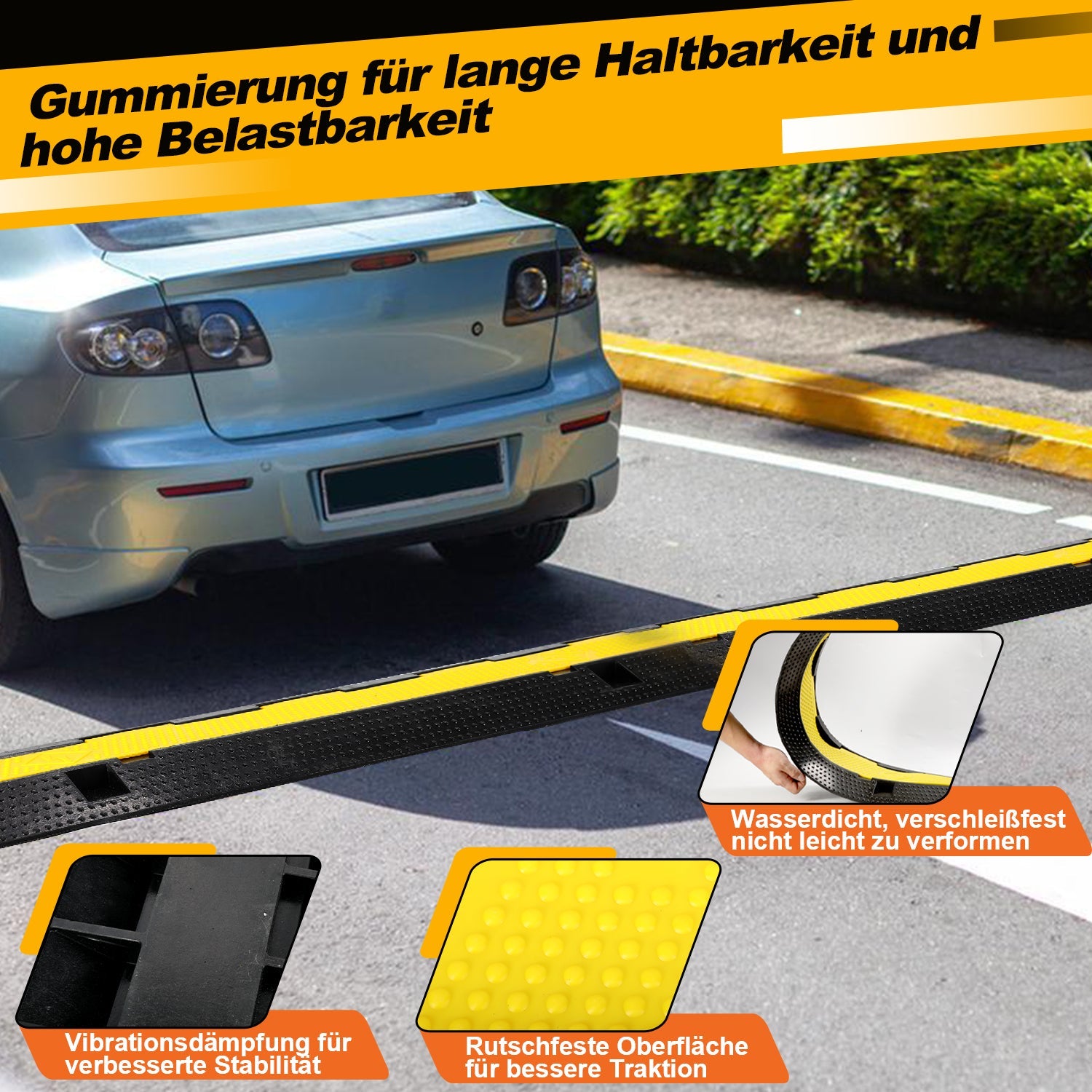 Cosmo Go Kabelschutzmatte Kabelbrücke 3 Stück