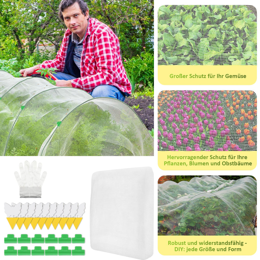 Cosmo Go Garteninsektennetz Pflanzenschutznetz 3x9m/3x10m