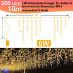 Cosmo Go LED Eisregen Lichterkette 200/400/600 LEDs