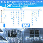 Cosmo Go LED Eisregen Lichterkette 200/400/600 LEDs