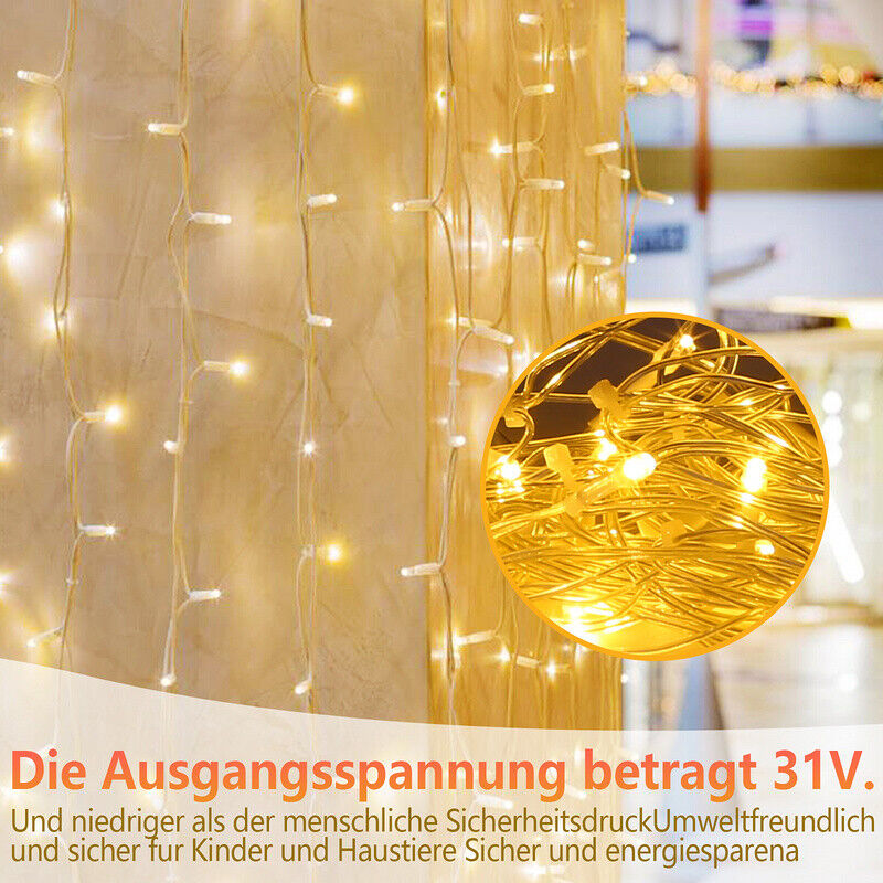 Cosmo Go LED Eisregen Lichterkette 200/400/600 LEDs