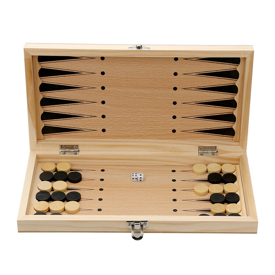 Cosmo Go Schachspiel 3 in 1 Faltbares Schachbrett 29x29CM