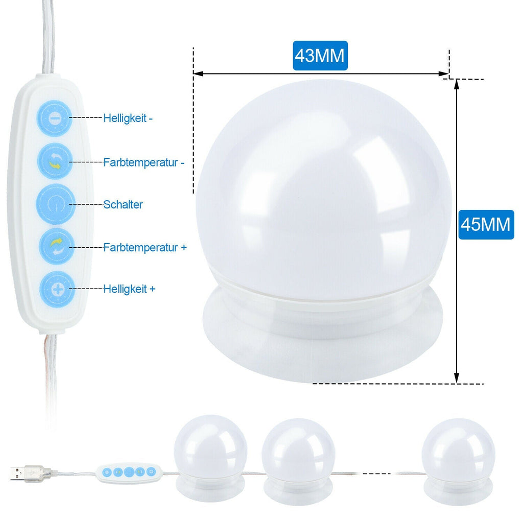 Cosmo Go LED Spiegelleuchte Dimmbar 10X