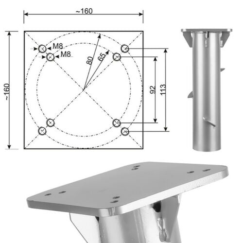 Cosmo Go Universal Bodenplatte für Sonnenschirm
